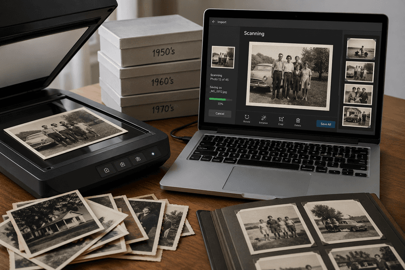 Best Services to Digitize Old Family Photos (2026) | Memory Murals
